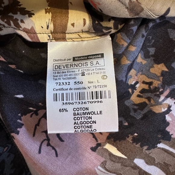 Devernois Abstract Print Silk Blouse - Picture 9 of 13